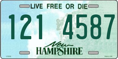NH license plate 1214587