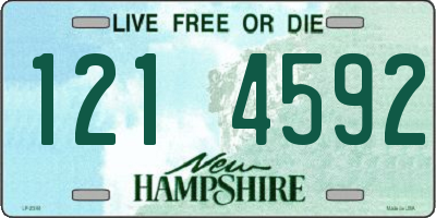 NH license plate 1214592