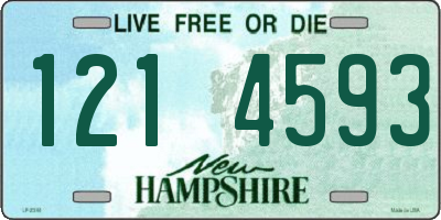 NH license plate 1214593
