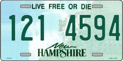 NH license plate 1214594