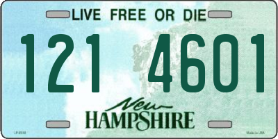 NH license plate 1214601