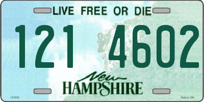 NH license plate 1214602