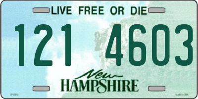NH license plate 1214603