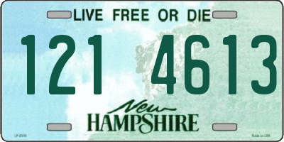 NH license plate 1214613