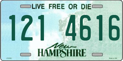 NH license plate 1214616