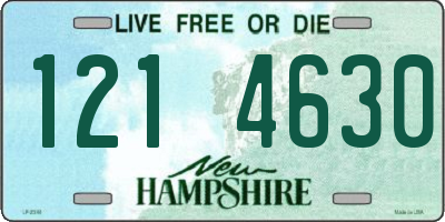 NH license plate 1214630