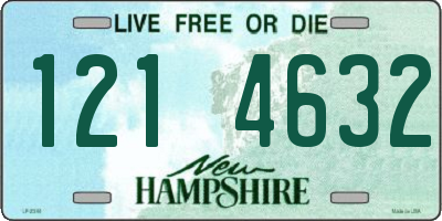 NH license plate 1214632