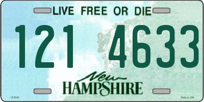 NH license plate 1214633