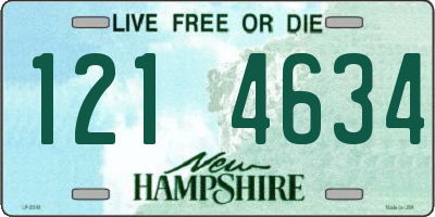 NH license plate 1214634