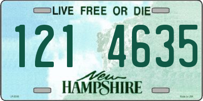 NH license plate 1214635
