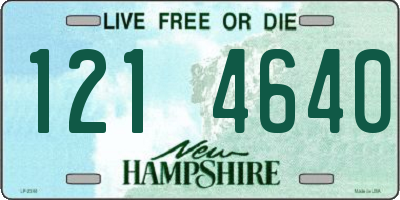NH license plate 1214640