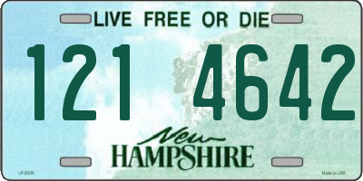 NH license plate 1214642