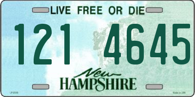 NH license plate 1214645