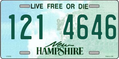 NH license plate 1214646