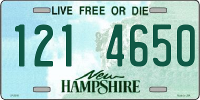NH license plate 1214650