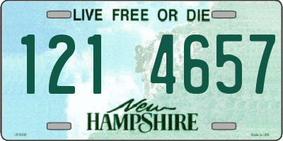 NH license plate 1214657