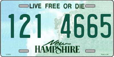 NH license plate 1214665