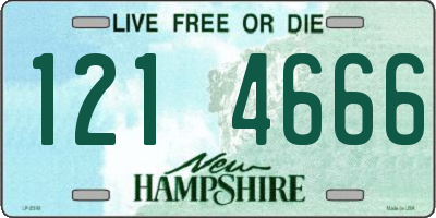 NH license plate 1214666