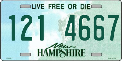 NH license plate 1214667