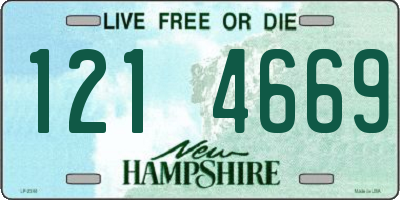NH license plate 1214669