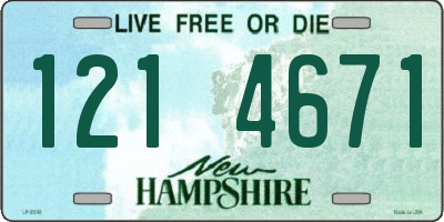 NH license plate 1214671