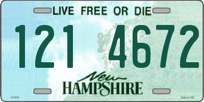 NH license plate 1214672