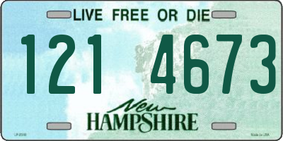 NH license plate 1214673