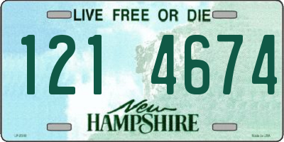 NH license plate 1214674