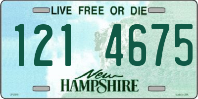 NH license plate 1214675