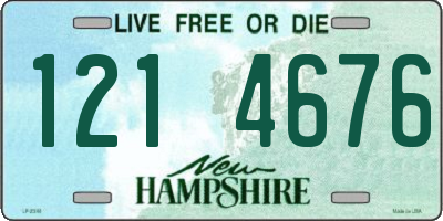 NH license plate 1214676