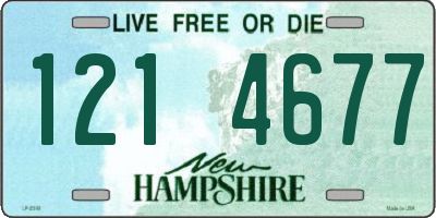 NH license plate 1214677