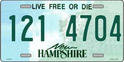 NH license plate 1214704