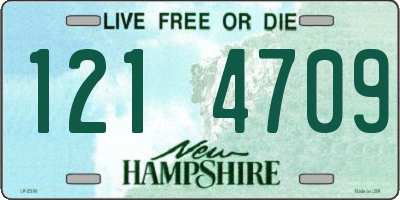 NH license plate 1214709