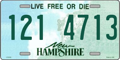NH license plate 1214713
