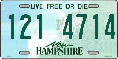 NH license plate 1214714