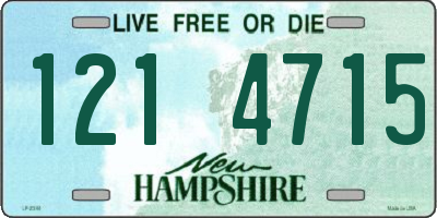 NH license plate 1214715