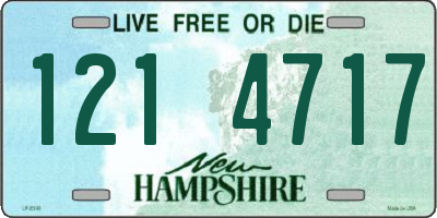 NH license plate 1214717