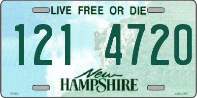 NH license plate 1214720