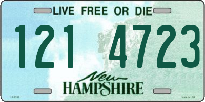 NH license plate 1214723