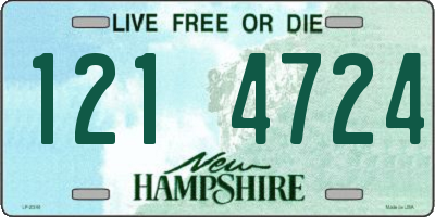 NH license plate 1214724
