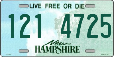 NH license plate 1214725