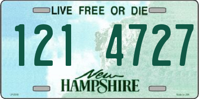 NH license plate 1214727