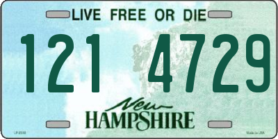 NH license plate 1214729