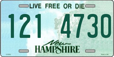 NH license plate 1214730