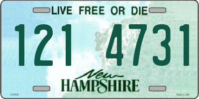 NH license plate 1214731