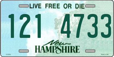 NH license plate 1214733