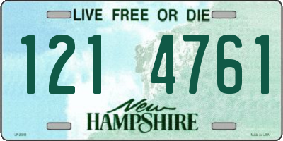 NH license plate 1214761