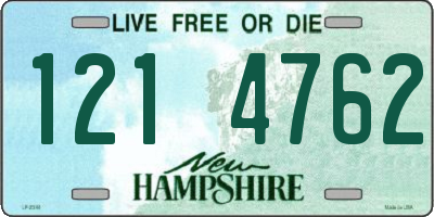 NH license plate 1214762