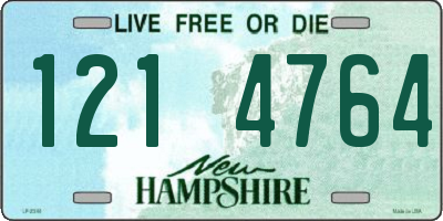 NH license plate 1214764