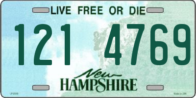 NH license plate 1214769
